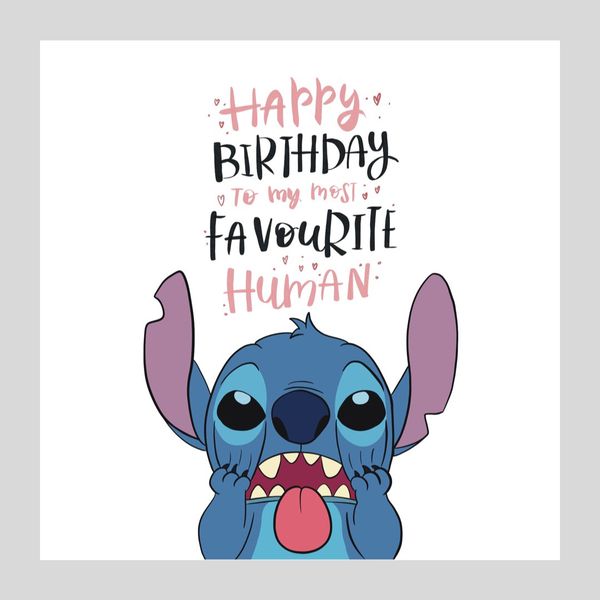 Открытка Стич - Favourite Human