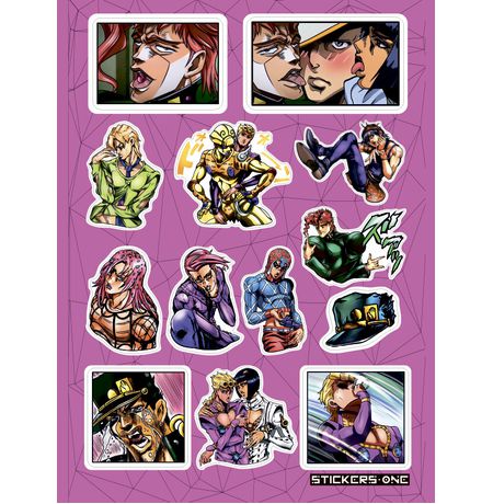 Набор стикеров ДжоДжо (JoJo’s Bizarre Adventure) STICKERS.ONE