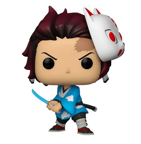 Фигурка Funko POP! Клинок рассекающий демонов - Танджиро Камадо с маской Эксклюзив (Tanjiro Kamado) изображение 2