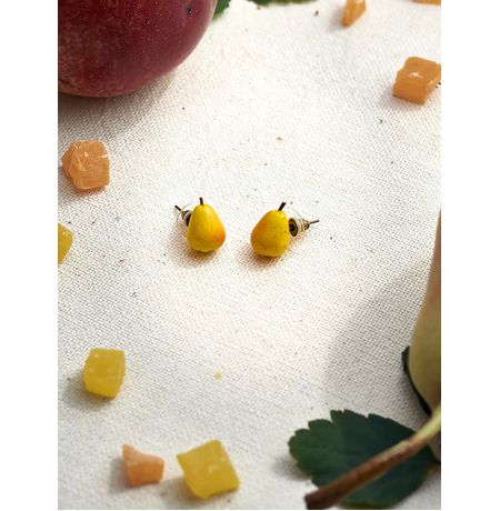 Серьги Груша, гвоздики изображение 2
