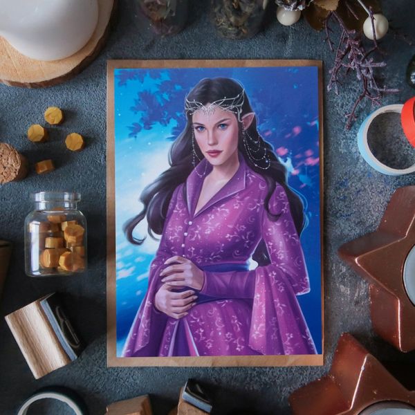 Открытка Властелин Колец - Арвен 15х10,5 см