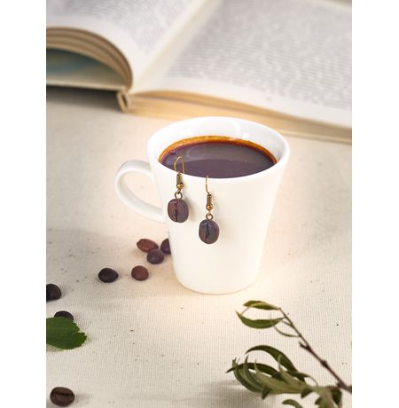Серьги Кофе зерно