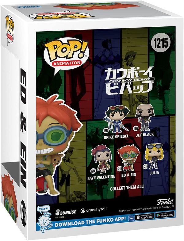 Фигурка Funko POP! Ковбой Бибоп - Эд и Эйн (Cowboy Bebop - Ed & Ein) изображение 3