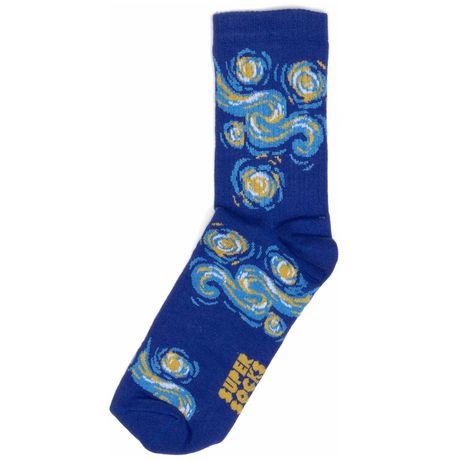 Носки SUPER SOCKS Звёздная Ночь - Ван Гог (размер 35-40) изображение 2
