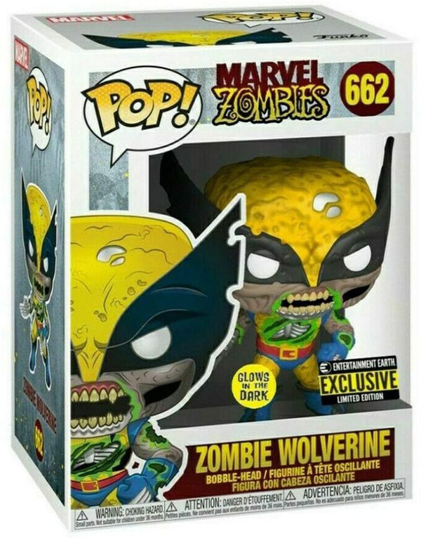 Фигурка Funko POP! Росомаха - Зомби Светится в темноте Эксклюзив (Zombie Wolverine EE Exclusive) изображение 2