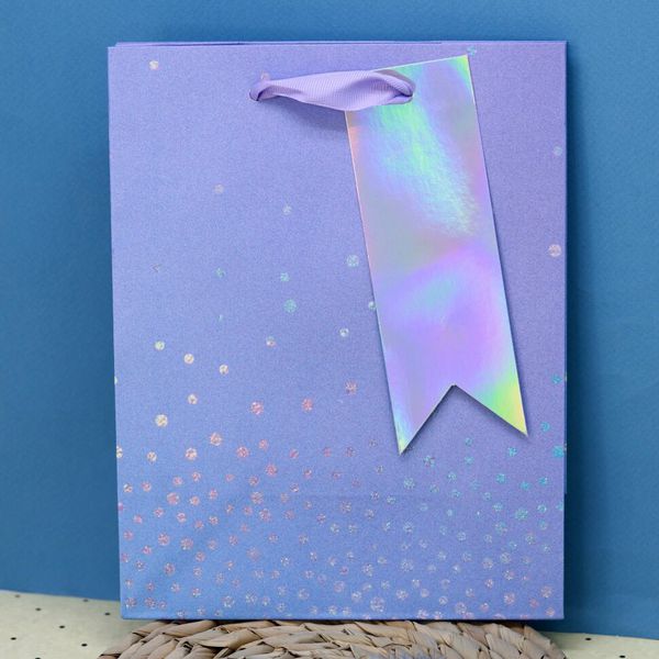 Пакет с блестками Sequins 23х18х10 см изображение 2