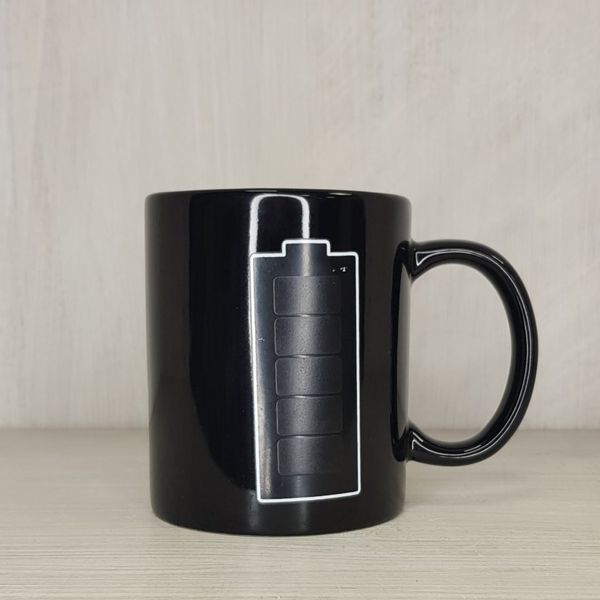 Кружка-хамелеон Батарейка, реагирующая на тепло (УЦЕНКА) изображение 2