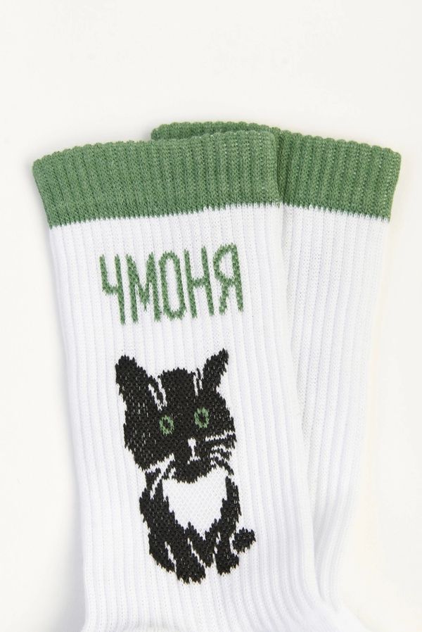 Носки SUPER SOCKS Кот Чмоня мем (размер 35-40) изображение 3