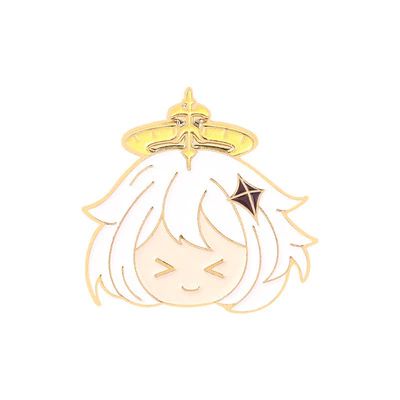 Значок Геншин Импакт - Паймон (Genshin Impact) (пин металл) 3х3 см