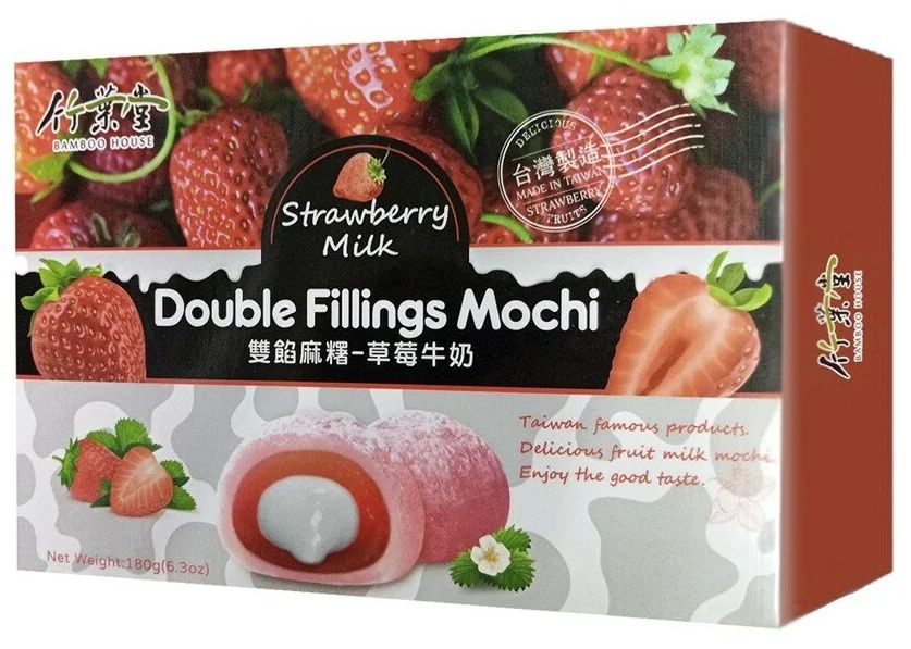 Моти Bamboo House Клубника и молочный пудинг, 180 г