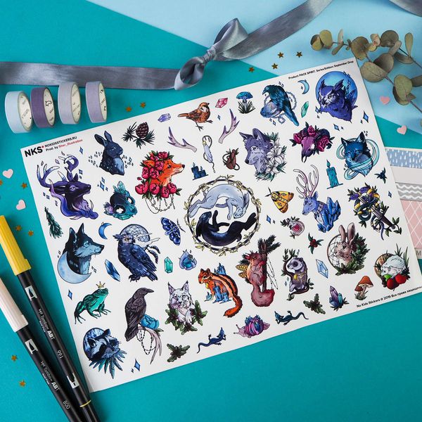 Набор стикеров Духи No kid's