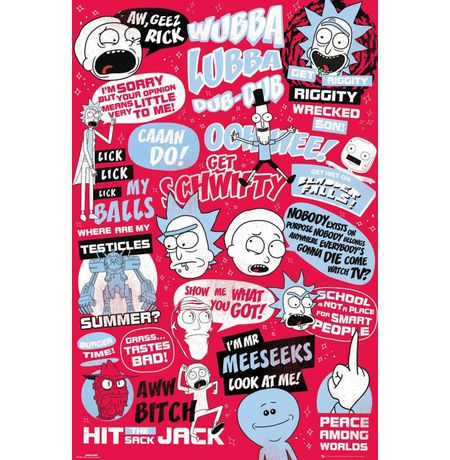 Постер Рик и Морти - Цитаты (Rick & Morty)
