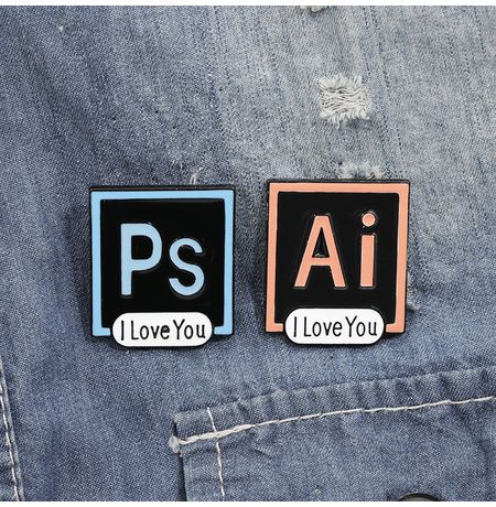 Значок Adobe Illustrator I love you