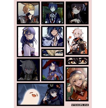 Набор стикеров Геншин Импакт 3 (Gеnshin Impact) STICKERS.ONE