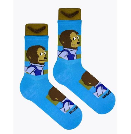 Носки Обезьянка мем (размер 34-39), BOOOMERANGS