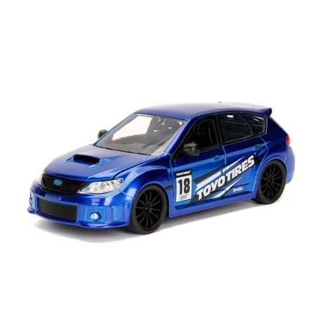 Масштабная модель Subaru Impreza WRX STI 2012 синяя JDM Tuners 1:24 изображение 2