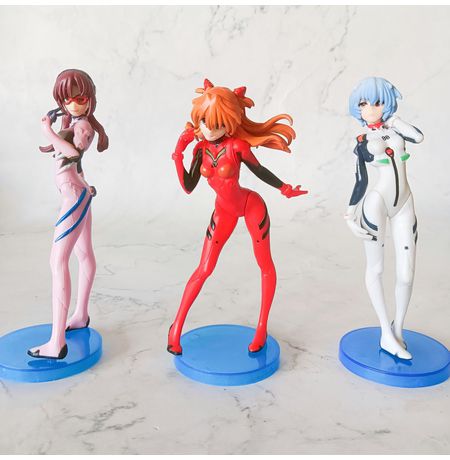 Фигурка Евангелион - Рей Аска и Мари - набор (Evangelion - Rei Asuka Mari Makinami) 13 см изображение 2
