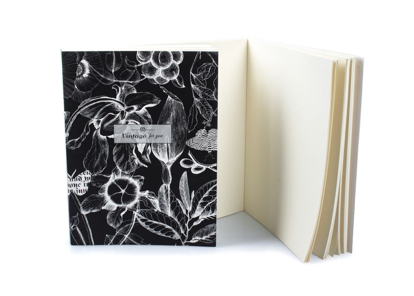 Скетчбук Винтаж, черный