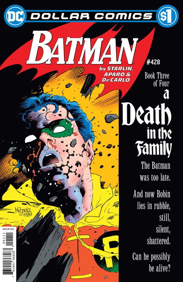 Dollar Comics. Batman #428 (репринт 1988 года, смерть Робина)