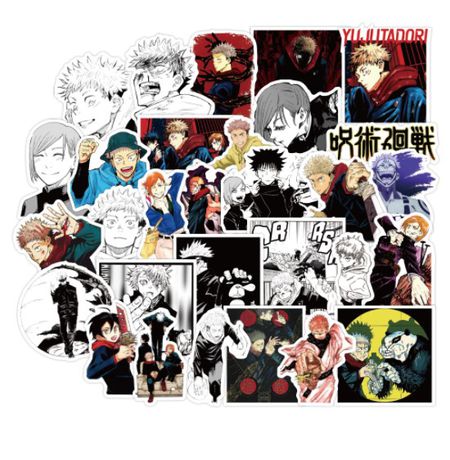 Стикеры Магическая битва (Jujutsu Kaisen) 50 шт
