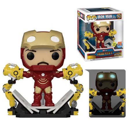 Фигурка Funko POP! Железный Человек с костюмным порталом (Iron Man 2 MK 4 with Gantry) GITD Exclusive