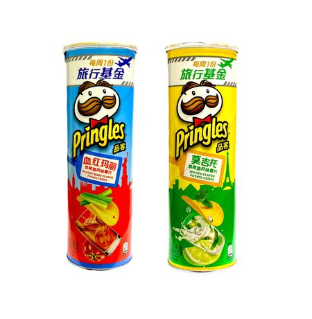Чипсы Pringles Мохито и Кровавая Мэри, набор, 2 шт