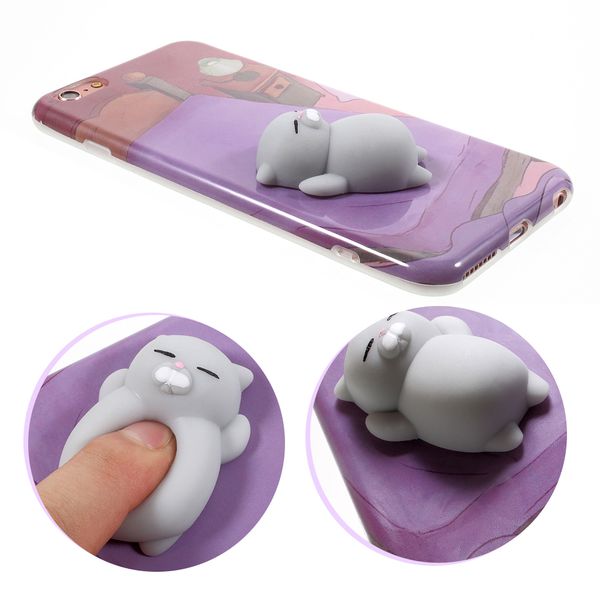 Чехол для iPhone 6 со сквиши Котик, антистресс изображение 2