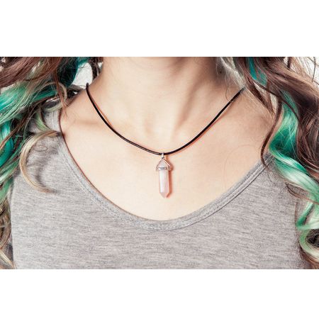 Подвеска Кристалл - Кварц, розовый