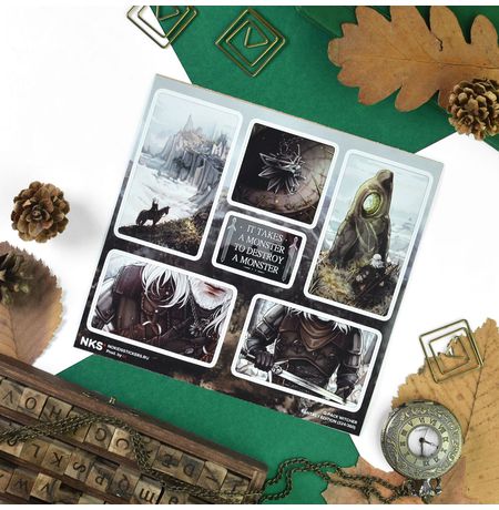Наклейки Ведьмак (Witcher), стикеры NKS Q-Pack