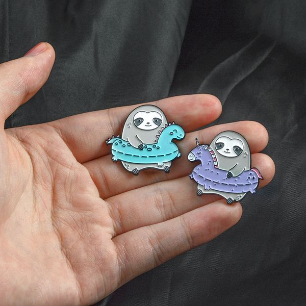 Значок Ленивец с кругом динозаврик изображение 3