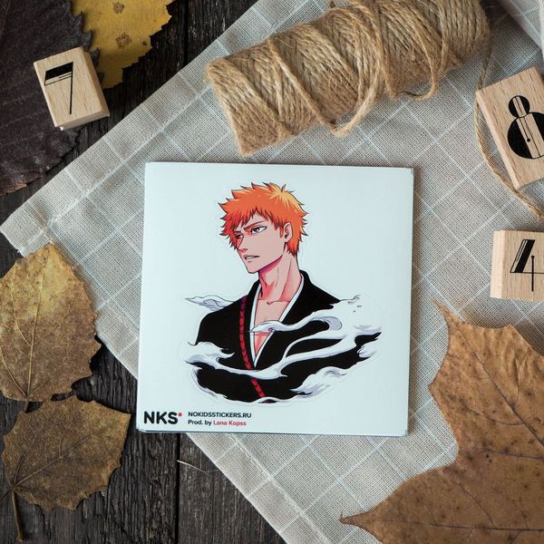 Стикер Блич - Ичиго Куросаки (Bleach) наклейка NKS
