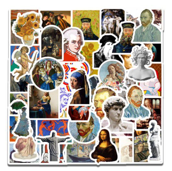 Стикеры Искусство 50 шт