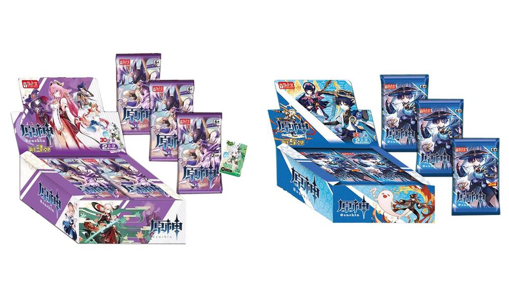 Коллекционные карточки Genshin Impact Категория А 5 штук в бустере Tier 2 (Геншин Импакт)