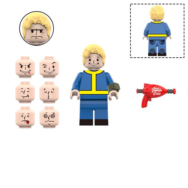 Мини-фигурка Fallout - Волт-Бой (Kopf Blocks - Vault Boy)