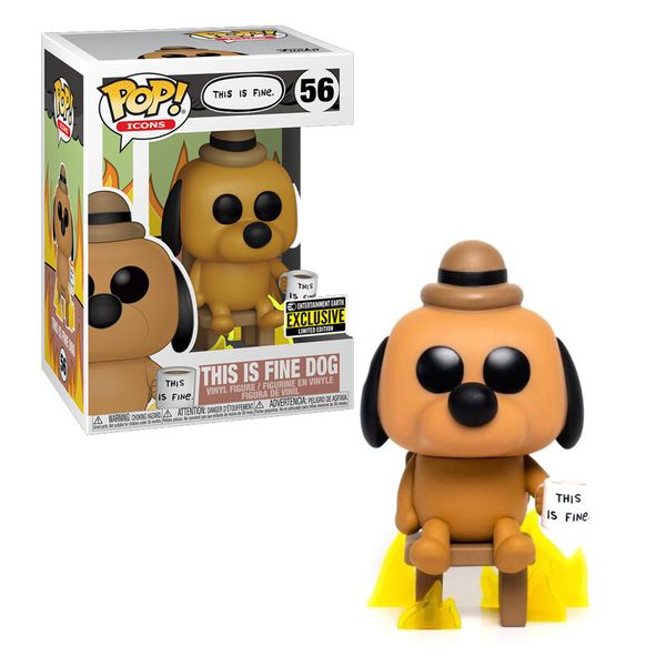 Фигурка Funko POP! This Is Fine Dog (Entertainment Earth Exclusive)