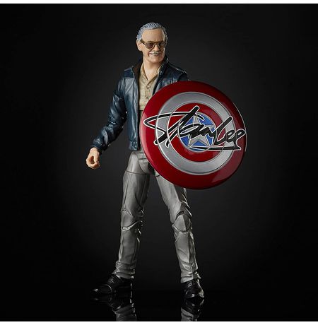 Фигурка Стэн Ли со щитом Marvel Legends (Stan Lee with Shield) 16 см изображение 3