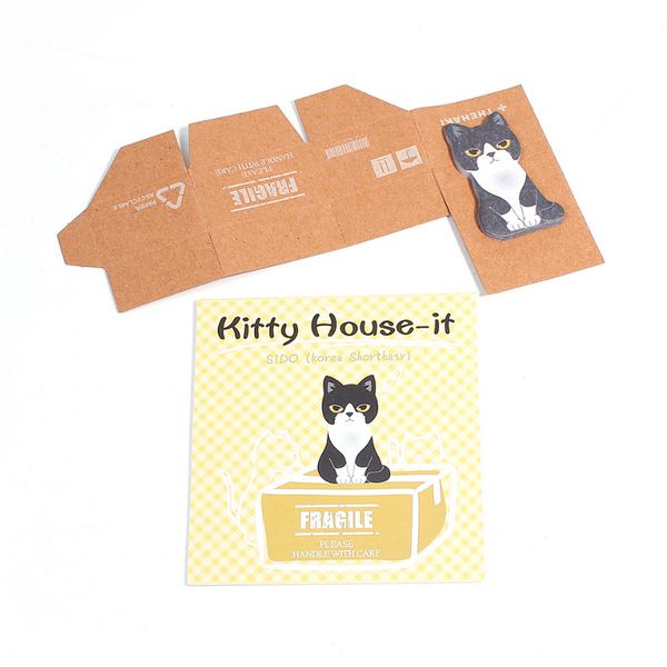 Клейкие стикеры Котики в коробочках Kitty House-it изображение 7