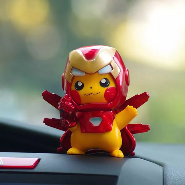 Фигурка Пикачу - Железный Человек с Перчаткой Бесконечности (Pikachu Iron Man) 10 cм изображение 2