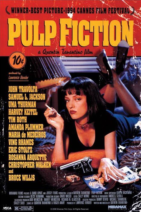 Постер Криминальное Чтиво - Pulp Fiction