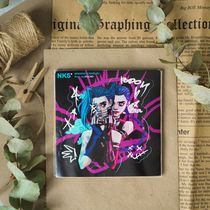Наклейка Лига Легенд: Аркейн - Джинкс (Arcane - Jinx), стикер NKS card