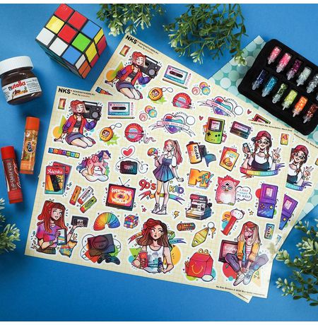 Набор стикеров Девяностые (90's) 2