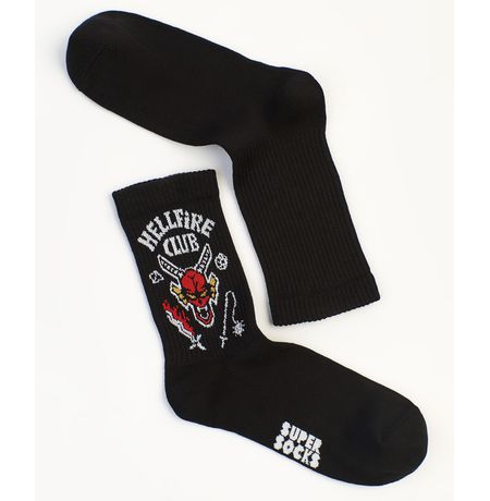 Носки SUPER SOCKS Hellfire Club черные (размер 35-40)