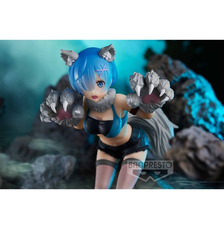 Фигурка Рем Кошка - Жизнь с нуля (Re:Zero - Rem Espresto Monster Motion) 18 см лицензия УЦЕНКА изображение 3