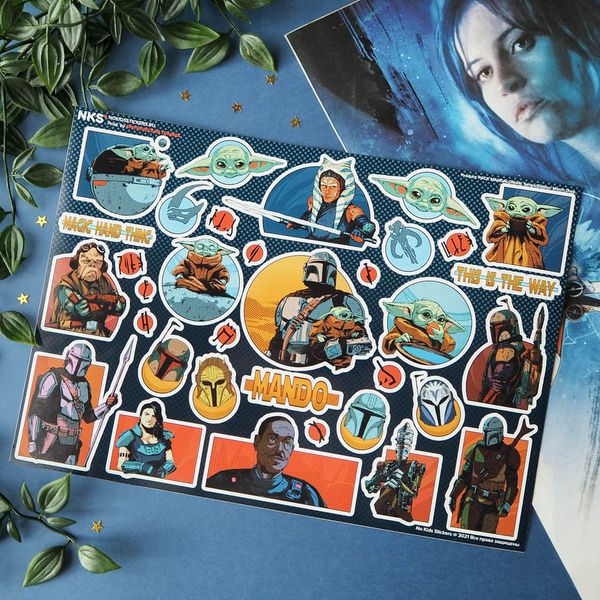 Набор стикеров Мандалорец (Mandalorian)