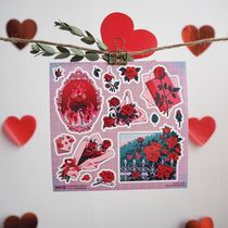Наклейки Розы (Rose), стикеры NKS Q-Pack