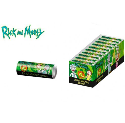 Драже Рик и Морти со вкусом лайма 15 г