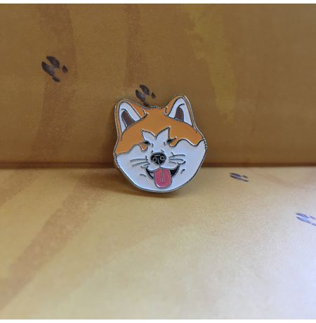 Значок Акита-ину мордочка