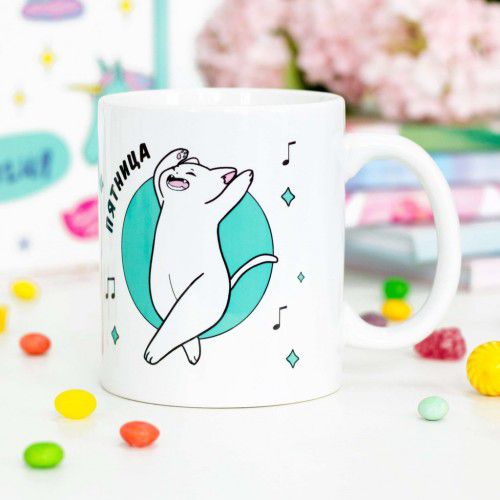 Кружка Понедельник Пятница (Sweet cat) изображение 2