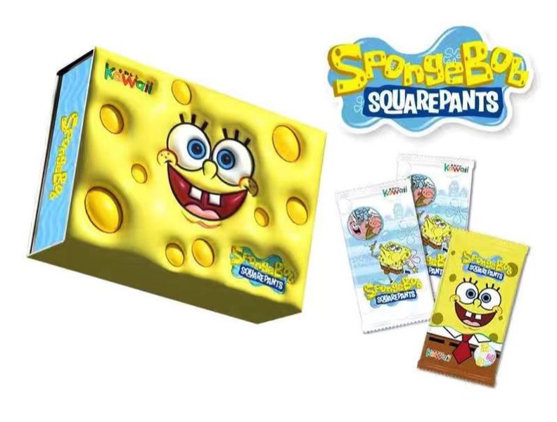 Коллекционные карточки SpongeBob SquarePants Premium 2 штуки в бустере (Губка Боб)