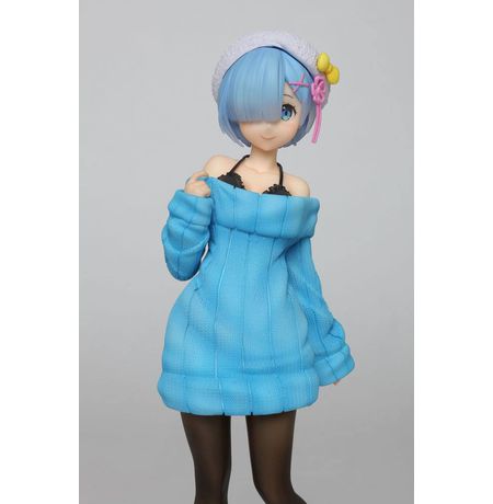 Фигурка Рем в свитере - Жизнь с нуля (Re:Zero - Rem Knit Dress Version) 23 см изображение 4